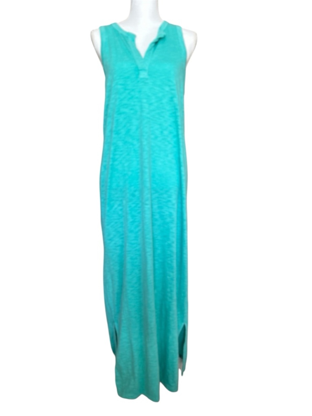 GAP Sleeveless Maxi Dress in Aqua Teal